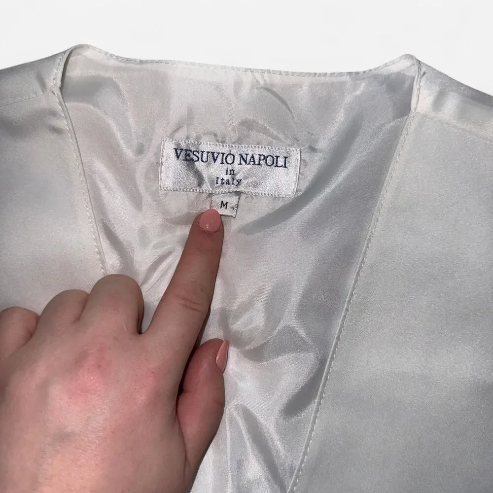 White Suit / Tuxedo Vest; Size MENS MEDIUM